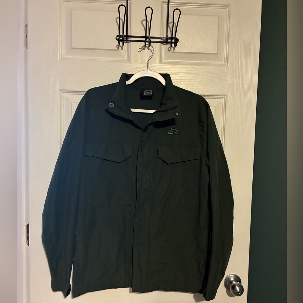 Nike Men's Olive Green Military Field Jacket